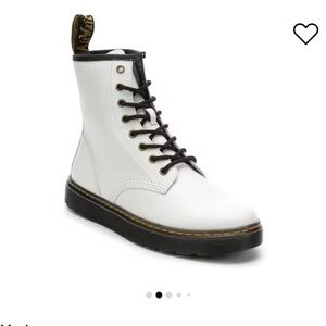 Dr. Marten White Zavala Combat Boots size 10
